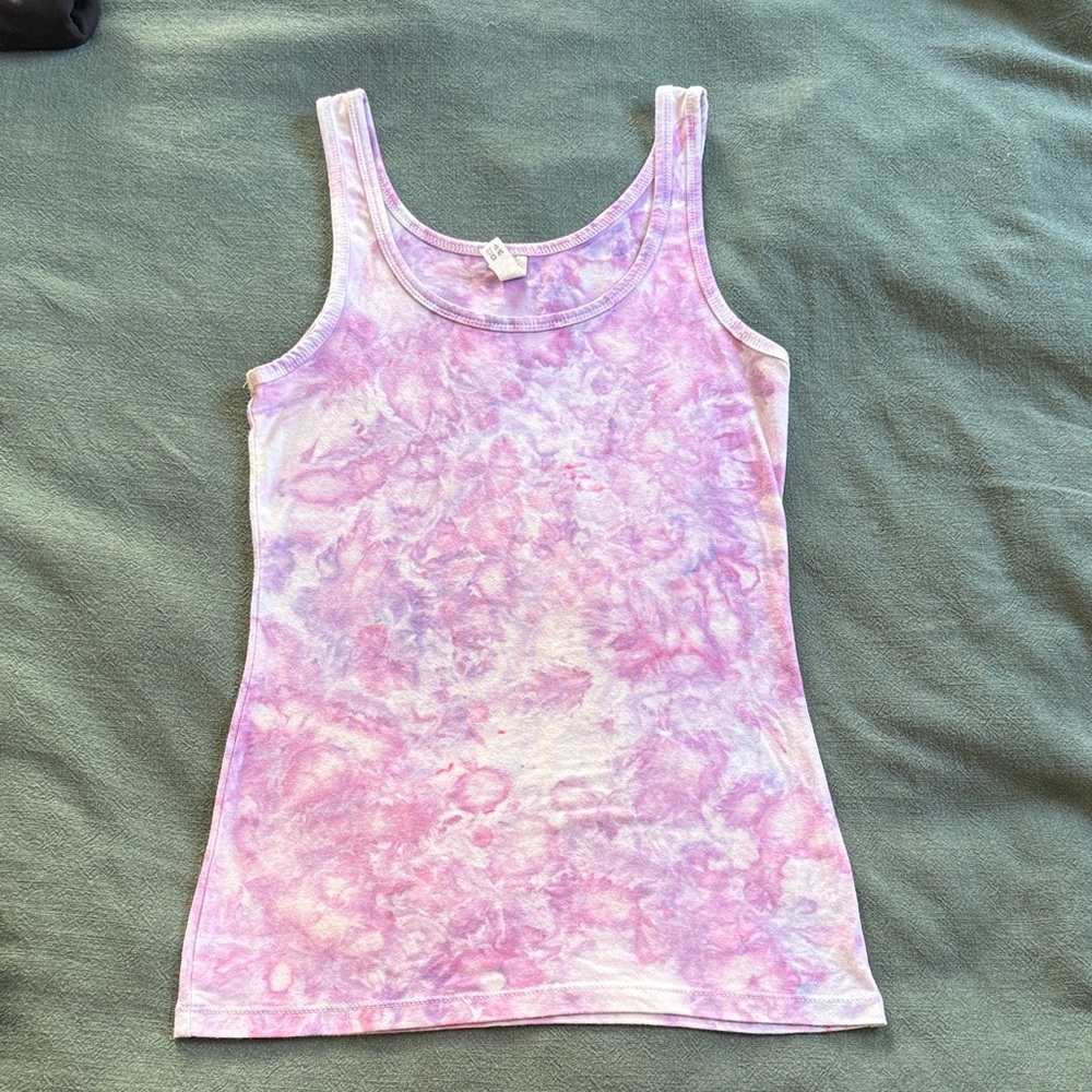 Purple Tie-Dye Women's Tank Top